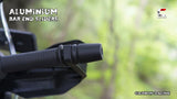 Aluminium Bar End Sliders for KTM Adventure 390/250/X (2025 Model) - Black