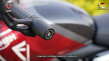 Aluminium Bar End Sliders for Triumph Speed 400 - Black