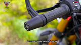 Aluminium Bar End Sliders for Triumph Speed 400 - Black