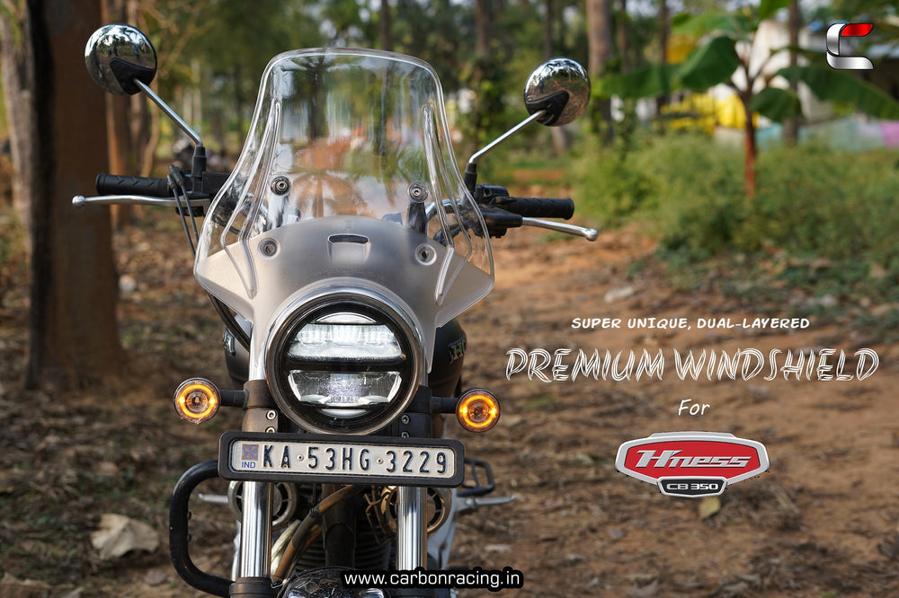 "WANDERER" - Premium Windshield for Honda CB 350 - Clear