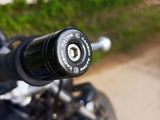 Premium CNC Machined Aluminium Bar Ends - Black (Hollow Handlebar Version)