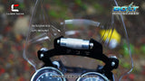 BOLT Windscreen for Royal Enfield Interceptor 650 - Clear