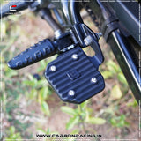 "JOURNEY" Premium Pillion Footrest with Traction Top for Hunter 350