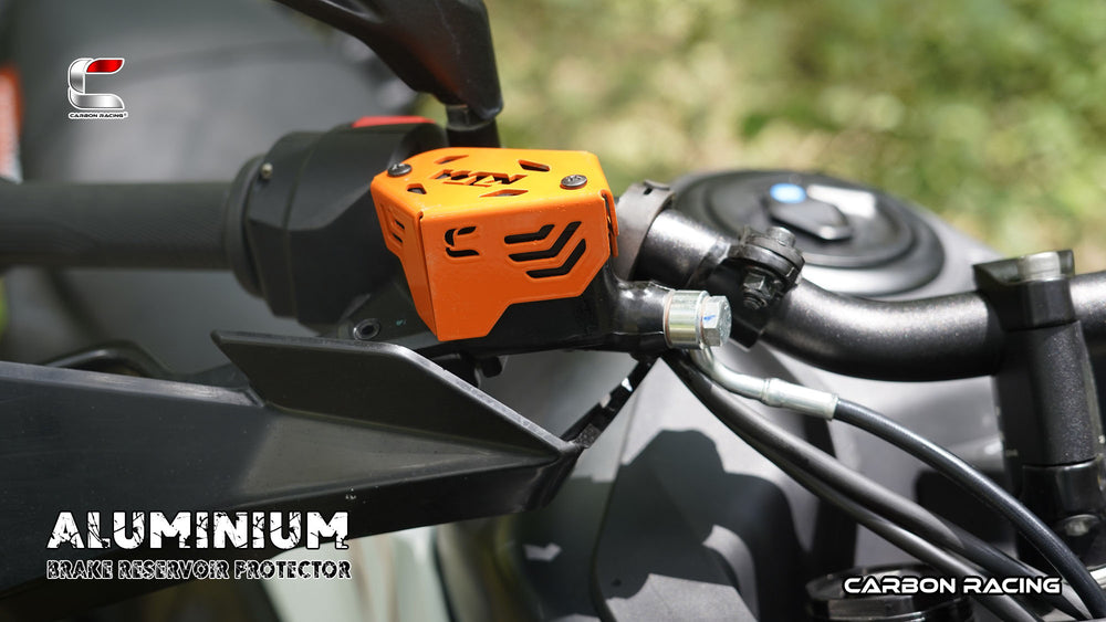 Aluminium Front Brake Reservoir Protector for KTM Adventure 390/250/X (2025 Model) - Orange