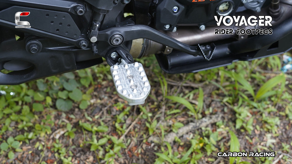 TRACTION - Premium CNC Aluminium Rally Footpegs for KTM Adventure 390/250/X (2025 Model)