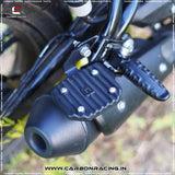 "JOURNEY" Premium Pillion Footrest with Traction Top for Hunter 350