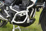 Rally Engine Guard with Engine Sliders for NX 500 E-Clutch (ICE White)