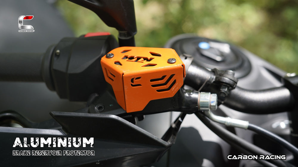 Aluminium Front Brake Reservoir Protector for KTM Adventure 390/250/X (2025 Model) - Orange