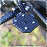 "JOURNEY" Premium Pillion Footrest with Traction Top for Hunter 350