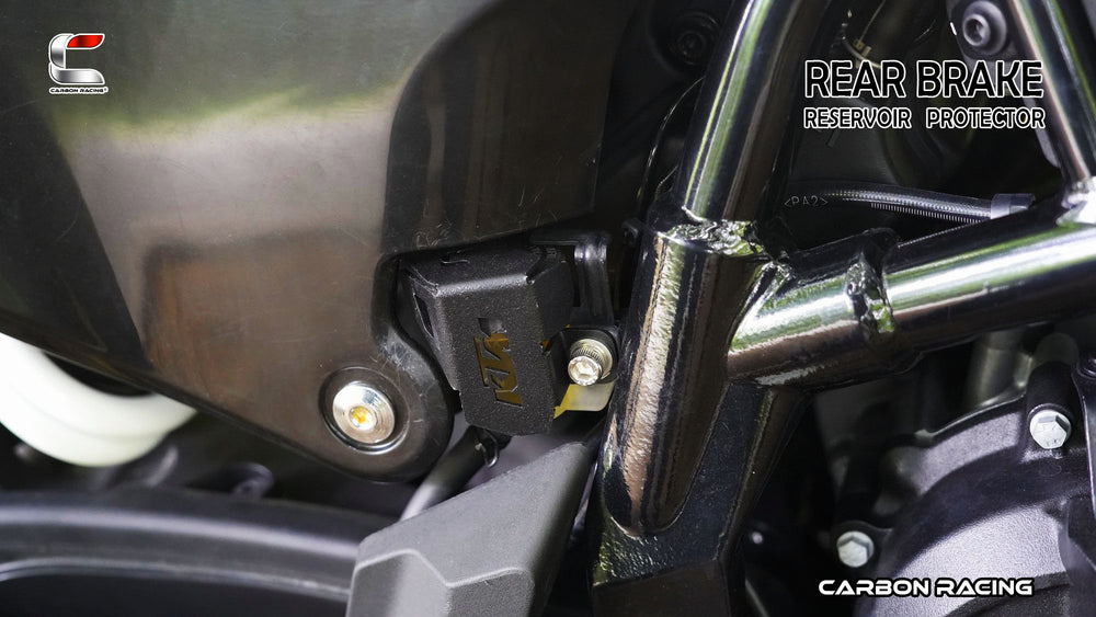 Aluminium Rear Brake Reservoir Protector for KTM Adventure 390/250/X (2025 Model) - Black