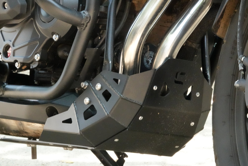 Copertura Protettiva Telaio Motore Per Honda NX500 E NX400 (2024-2026) - Piastra Paramotore Inferiore In Alluminio, Con Fori Di Ventilazione