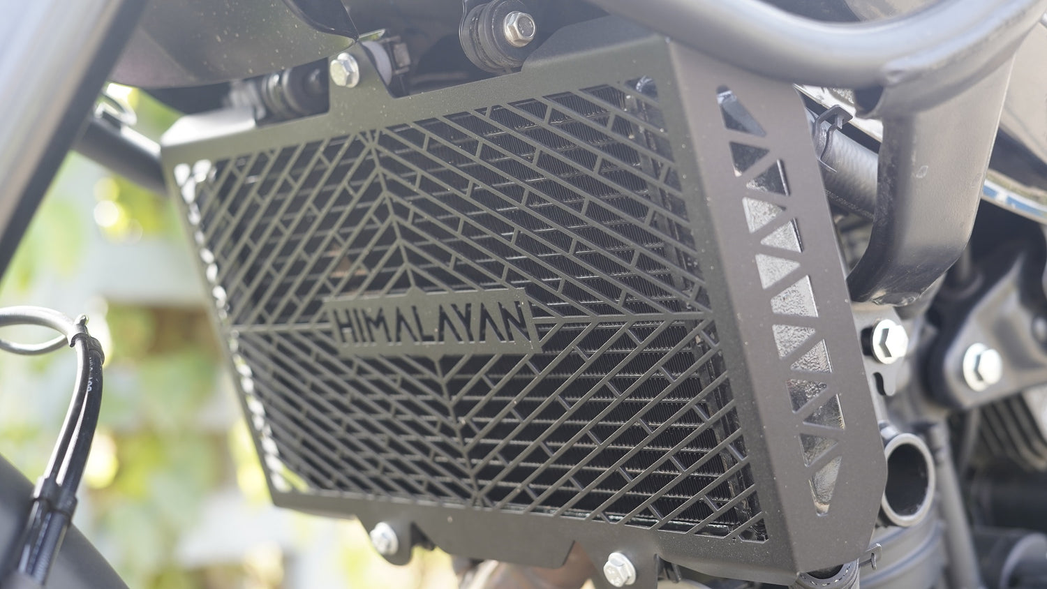 "CRISS CROSS" Radiator Guard for HIMALAYAN 450 - Mild Steel