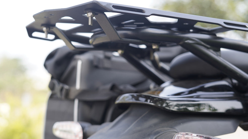 Wider Top Rack with Load Balancer for Himalayan 450 – CARBON RACING