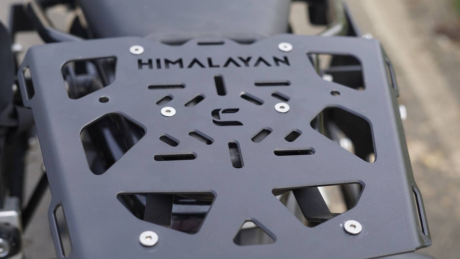 Wider Top Rack with Load Balancer for Himalayan 450