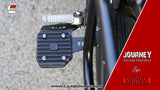 "JOURNEY" Premium Pillion Footrest with Traction Top for Yamaha XSR 155
