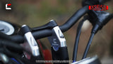 REACH - Inclined Handlebar Riser for Yamaha XSR 155 - Silver