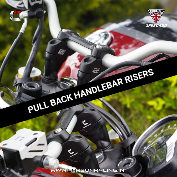Premium Pull-Back (Offset) Handlebar Risers for Triumph Speed 400 ...