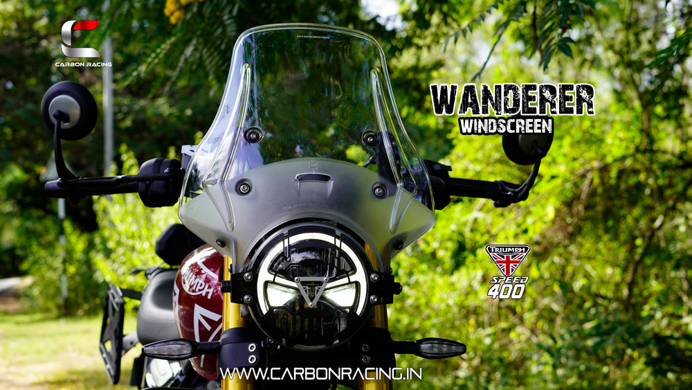 "WANDERER" Premium Touring Windshield for Triumph Speed 400 - Clear