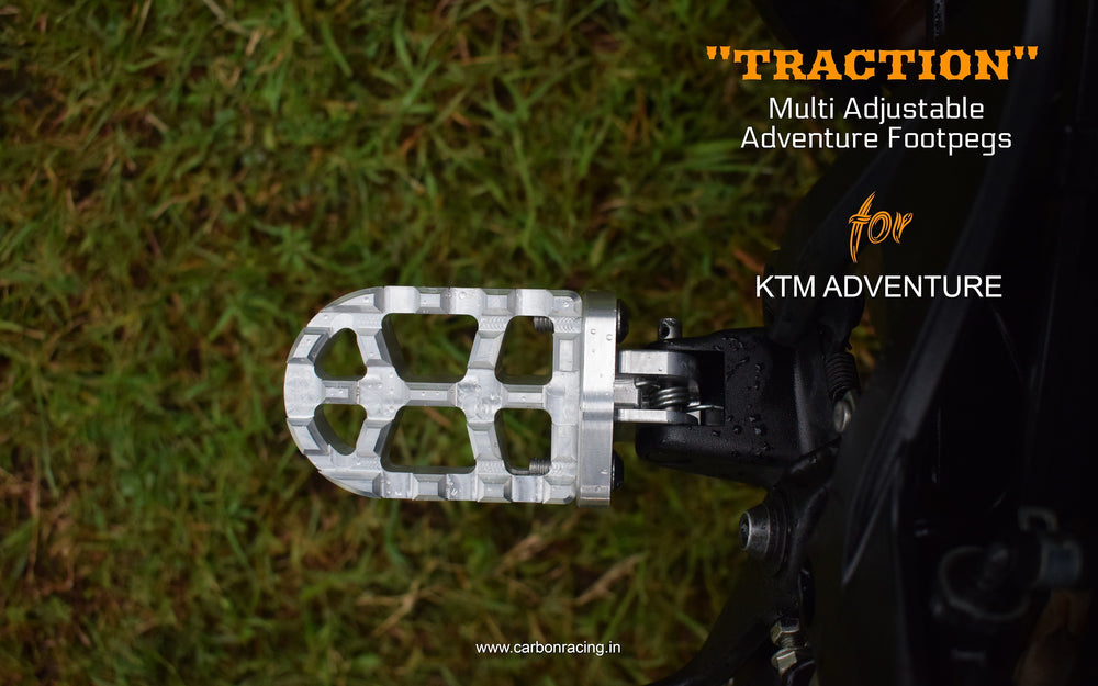 "TRACTION" Adjustable Adventure Footpegs