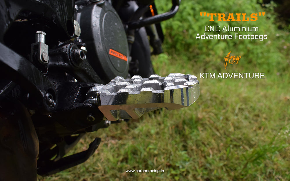 "TRAILS" CNC Aluminium Adventure Footpegs