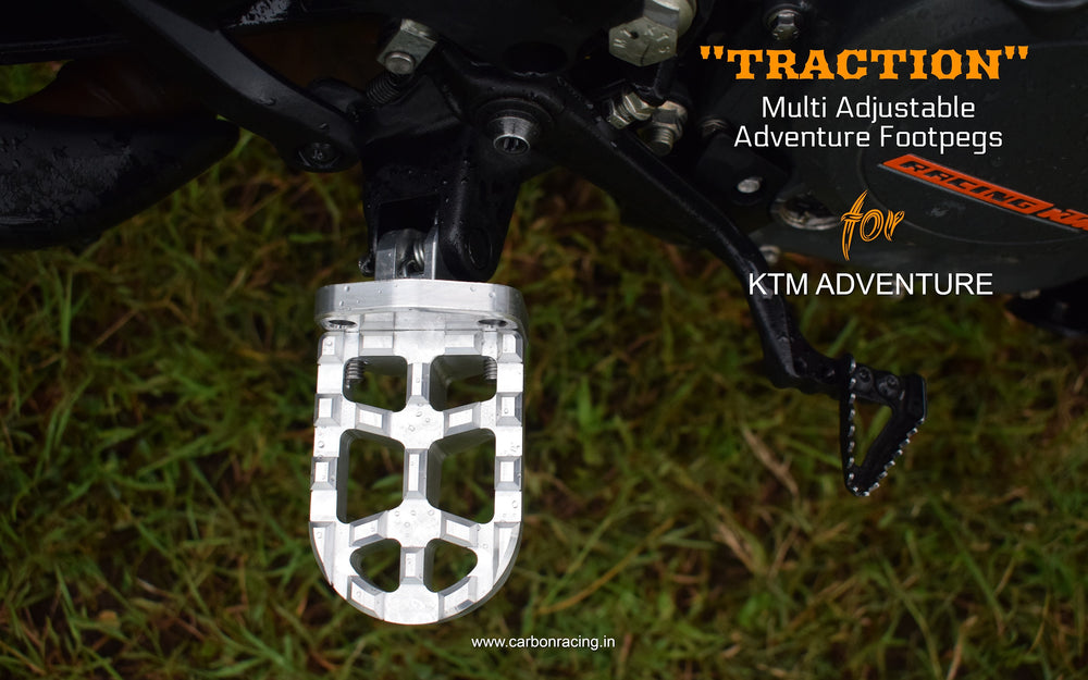 "TRACTION" Adjustable Adventure Footpegs