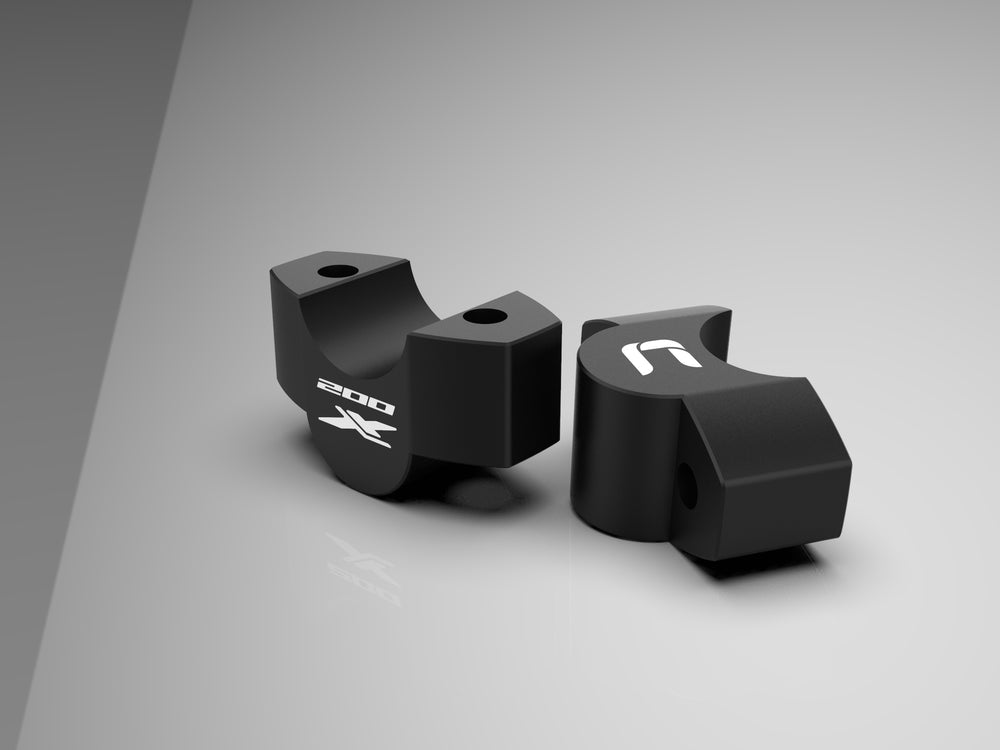 1 Inch Straight Handlebar Risers - CB 200X- ON PRE-ORDERS – CARBON RACING