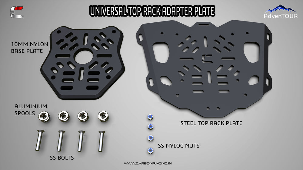 Universal Top Box Mounting Kit + Top Rack Plate – CARBON RACING