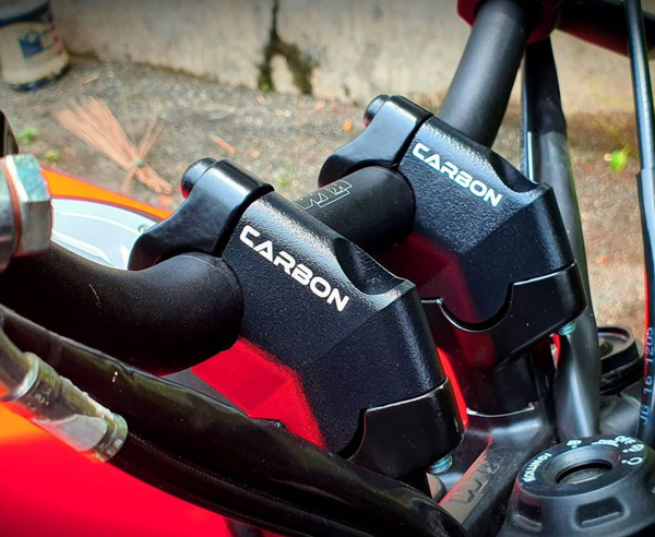 Pull-Back Aluminum Handlebar Risers for KTM 390 Adventure – CARBON RACING